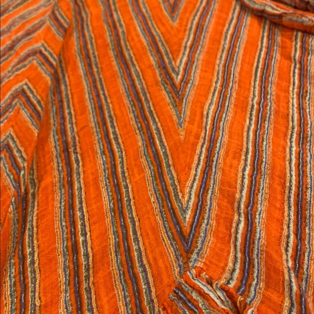 Free People Skirt XS Orange/Blue - Picture 2 of 7